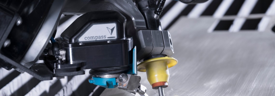 Compass cutting warped material